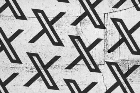 twitter x logo musk pattern 2