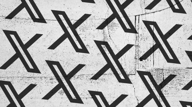One Year After Elon Musk's Takeover of Twitter, Average Users Spend Around 32 Minutes Daily on the Platform twitter x logo musk pattern 2