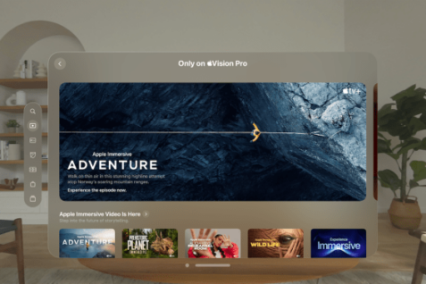 Apple Immersive Adventure screen